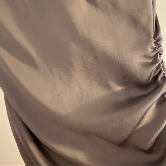 Coco & Yves Brown Satin Mini Dress - Picture 10 of 13